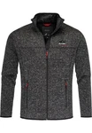 Amaci&Sons Fleecejacke HARVEY Dunkelgrau/Grau
