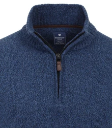 Redmond Strickpullover Blau/Dunkelblau