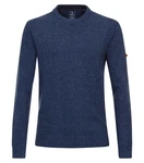 Redmond Strickpullover Uni Dunkelblau/Blau