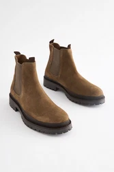 Next Chelsea-Stiefelette mit rutschfester Sohle Chelseaboots Braun