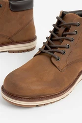 Next Sportliche Lederstiefel Braun/Beige