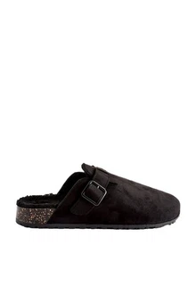 Next Pantoletten mit Schnalle Hausschuh Schwarz/Dunkelbraun/Bordeaux/Braun