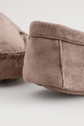 Next Mokassins Hausschuh Braun/Grau/Beige/Khaki/Lila
