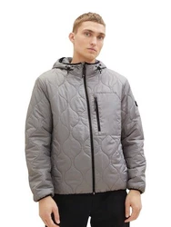TOM TAILOR Jacke Schwarz/Hellgrau/Beige/Grau