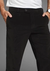 Man's World Dehnbund Hose Schwarz/Braun