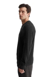 Marc O'Polo Rundhalspullover Dunkelgrau/Grau/Khaki