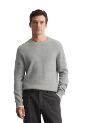 Marc O'Polo Rundhalspullover Grau/Dunkelgrau/Hellgrau/Khaki/Grün