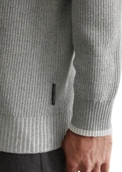 Marc O'Polo Rundhalspullover Grau/Dunkelgrau/Hellgrau/Khaki/Grün