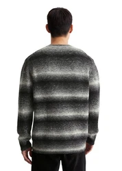 Marc O'Polo Rundhalspullover Schwarz/Grau/Grün/Creme