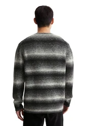 Marc O'Polo Rundhalspullover Schwarz/Grau/Grün/Creme