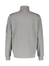 LERROS Sweatjacke Struktur-Mix-Qualität Grau/Hellgrau