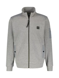 LERROS Sweatjacke Struktur-Mix-Qualität Grau/Hellgrau