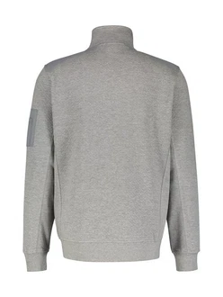 LERROS Sweatjacke Struktur-Mix-Qualität Grau/Hellgrau