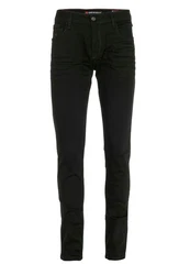 Cipo & Baxx 5-Pocket Jeans Straight Fit Schwarz/Bordeaux/Dunkelrot