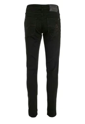 Cipo & Baxx 5-Pocket Jeans Straight Fit Schwarz/Bordeaux/Dunkelrot