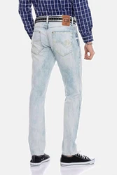 Cipo & Baxx 5-Pocket Jeans Straight Fit Hellblau/Blau