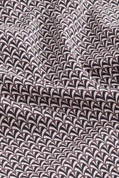Next Langarmhemd Formelles Hemd mit Print und Sportmanschetten Rot/Braun