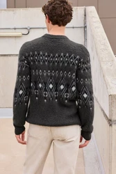 Next Rundhalspullover Relaxed Fit Dunkelgrau/Grau/Gelb/Braun/Schwarz/Rosa