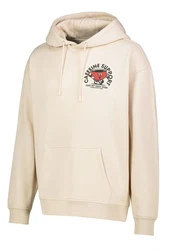 SUBLEVEL Hoodie Sweathoodie mit Backprint Beige/Khaki/Creme/Rosa