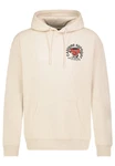 SUBLEVEL Hoodie Sweathoodie mit Backprint Beige/Khaki/Creme/Rosa