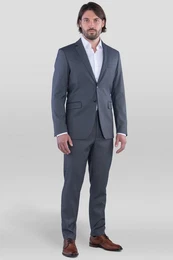 Anzug Herren Business Anzug Slim Fit mit Kleidersack (Anzug Set, 2-tlg., Sakko und Hose) festlich, elegant, modern