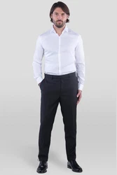 SANDER STELLAN Anzug Herren Business Anzug Slim Fit Hellblau/Dunkelblau