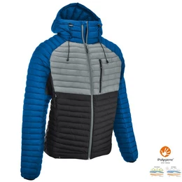 Trekkingjacke - Kaunertal REC warme Herren Steppjacke Winterjacke, grau blau