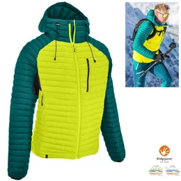 Trekkingjacke - Kaunertal REC warme Herren Steppjacke Winterjacke, gelb grn