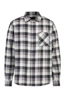 Replay Flanellhemd CHECKED LIGHT COTTON FLANNEL Grau/Hellgrau/Creme