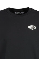 Replay Fleecepullover FRENCH TERRY Schwarz