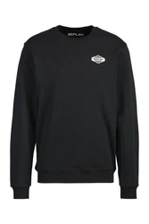 Replay Fleecepullover FRENCH TERRY Schwarz