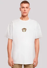 T-Shirt Smiling monkey furry face Premium Qualitt