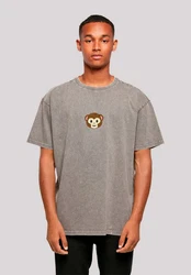 emoji couture T-Shirt Smiling monkey furry face 
