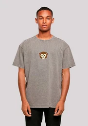 T-Shirt Smiling monkey furry face Premium Qualitt