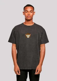 T-Shirt Smiling monkey furry face Premium Qualitt