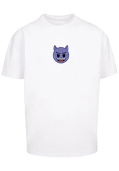 emoji couture T-Shirt Evil smiling furry face Premium Qualität lila