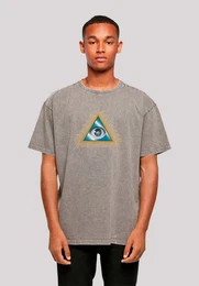 T-Shirt Pyramid eye and golden beads Premium Qualitt