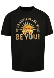 emoji couture T-Shirt furry smiling face Schwarz/Braun/Hellblau/Beige/Lila/Dunkelrot/Gelb