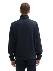 TOM TAILOR Sweatjacke Sweatshirt Dunkelblau/Hellblau