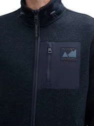 TOM TAILOR Sweatjacke Sweatshirt Dunkelblau/Hellblau
