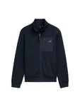 TOM TAILOR Sweatjacke Sweatshirt Dunkelblau/Hellblau