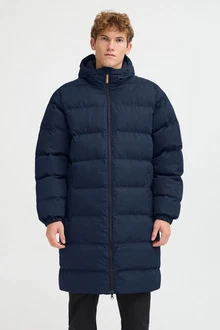 North Bend Langmantel NBEliot Dunkelblau/Blau
