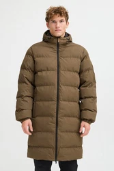 North Bend Langmantel NBEliot Khaki/Dunkelgrün/Braun