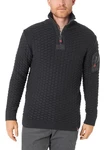 Timezone Strickpullover 3D-Schachbrettmuster Schultertasche (8025) Schwarz