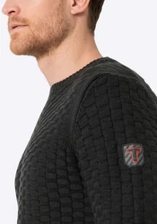 Timezone Strickpullover Rundhals Regular Fit (8026) Schwarz (8026)