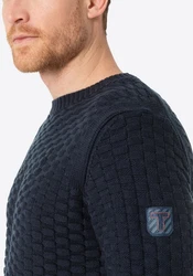 Timezone Strickpullover Rundhals Regular Fit (8026) Dunkelblau (8026)