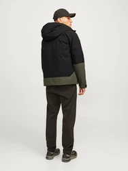 Jack & Jones Steppjacke JCOAIDEN (1-St) tanne/schwarz
