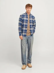 Jack & Jones Hemd JPRBLunorris Blau/Dunkelblau/Hellblau