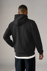 Next Kapuzensweatshirt Premium Hoodie mit Struktur Schwarz/Dunkelgrau