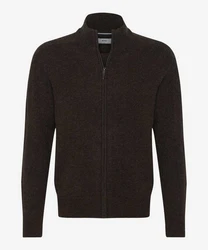 Brax Strickjacke Style Jake Dunkelgrün/Grau/Dunkelgrau/Dunkelbraun/Schwarz/Braun